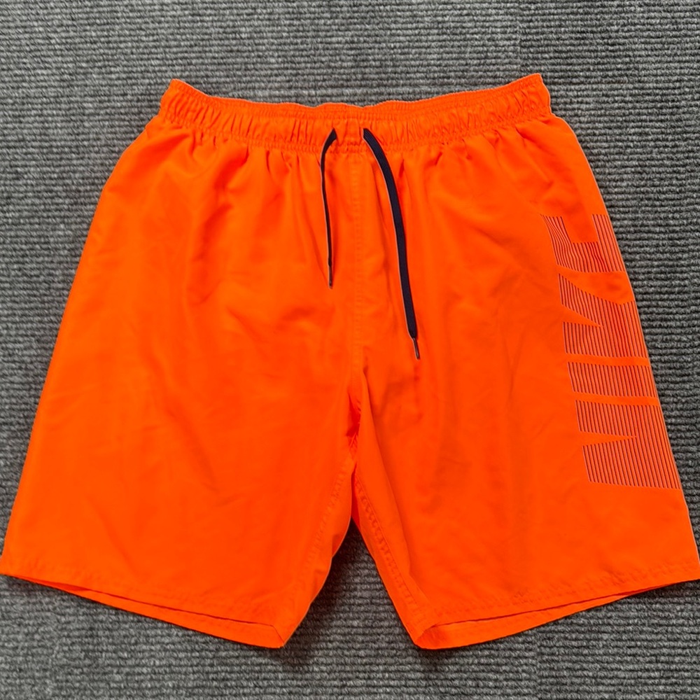 Nike Men's Orange Swim Athletic Shorts